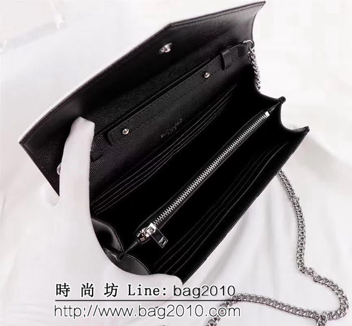 YSL聖羅蘭 專櫃最新配色牛皮鏈條肩背包 可當手包用 26813-1 YAS1103